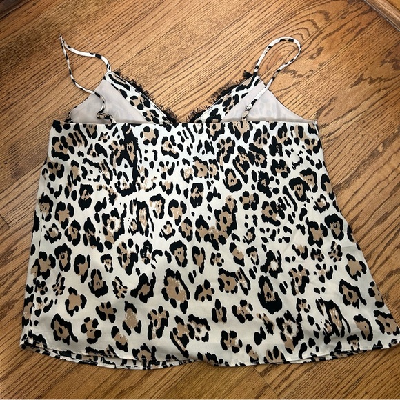 Socialite | Leopard Print Eyelash Camisole Tank Top - Picture 7 of 11